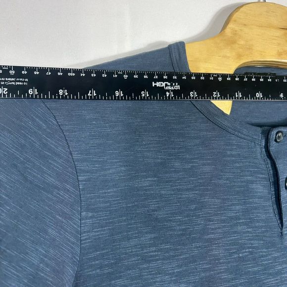 Theory Mens Quarter Button Henley Long Sleeve Shirt Size XL Gaskell HL-Coasting - Picture 5 of 7